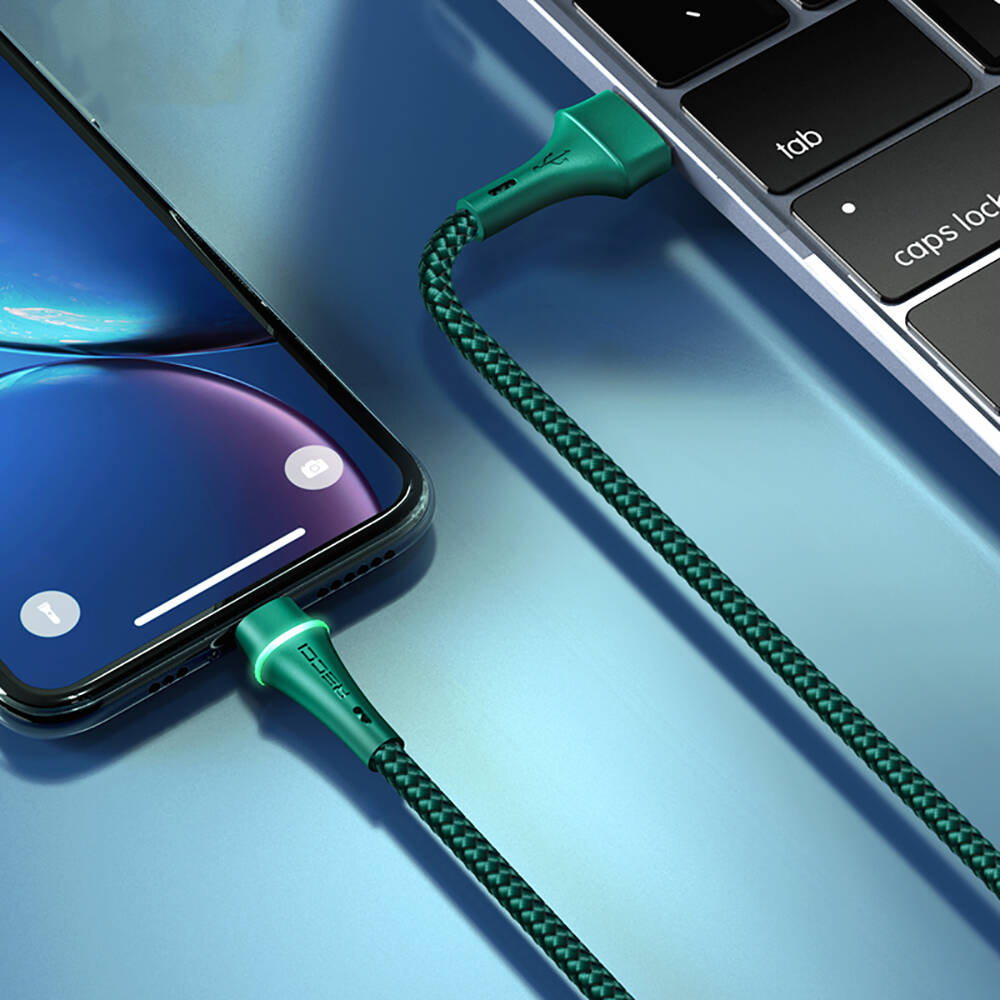 Recci RTC-N19C Genbu Serisi USB-A to Type-C 3A Hızlı Şarj Özellikli Şarj ve Data Kablosu 1M - 4