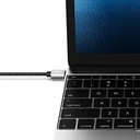 Recci RTC-P08CC Type-C to Type-C PD 100W 5A Hızlı Şarj Naylon Örgü Tasarım Şarj ve Data Kablosu 1.5M - 2