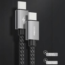 Recci RTC-P08CC Type-C to Type-C PD 100W 5A Hızlı Şarj Naylon Örgü Tasarım Şarj ve Data Kablosu 1.5M - 4