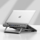 Wiwu A821CH 8in1 Hub Bağlantı İstasyonlu Notebook Laptop Standı PD3.0/USB3.0/RJ45 (1000Mbps)/SD/TF/HDMI (4K@30Hz) - 4