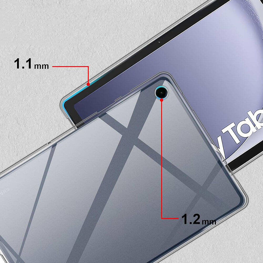 Samsung Galaxy Tab A9 Plus Uyumlu Kılıf Zore Tablet Süper Silikon Kapak - 6