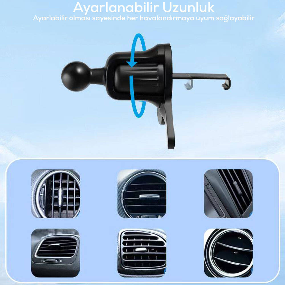 Go Des GD-HD936 360° Dönebilen ve Uzayan Başlıklı Araç Telefon Tutucu - 7