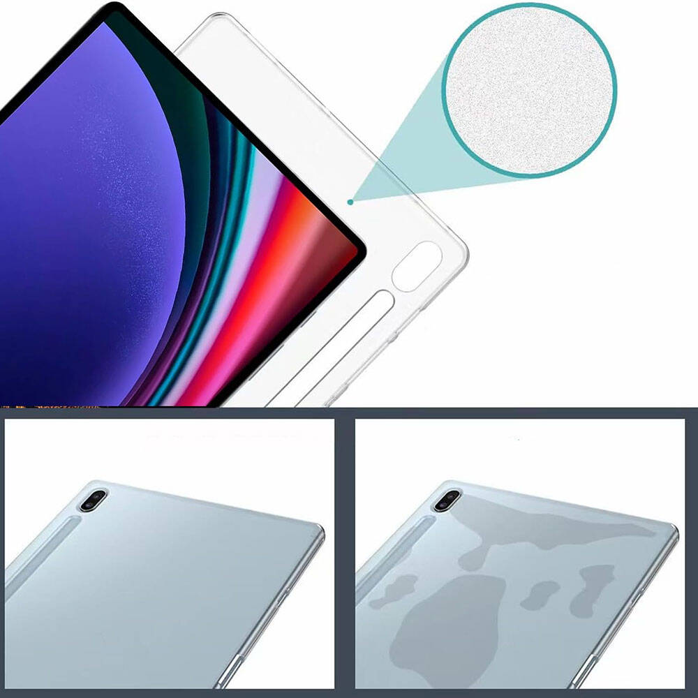 Samsung Galaxy Tab S9 FE Plus Uyumlu Kılıf Zore Tablet Süper Silikon Kapak - 2
