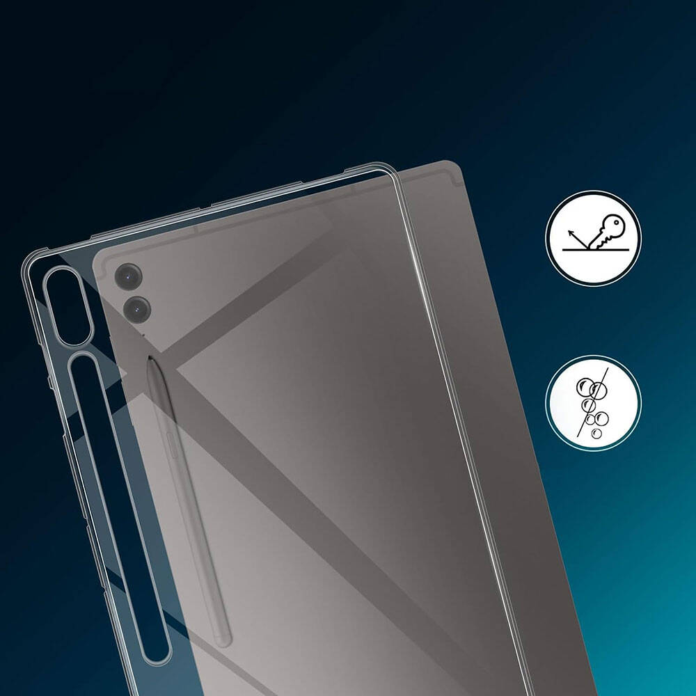 Samsung Galaxy Tab S9 FE Plus Uyumlu Kılıf Zore Tablet Süper Silikon Kapak - 4