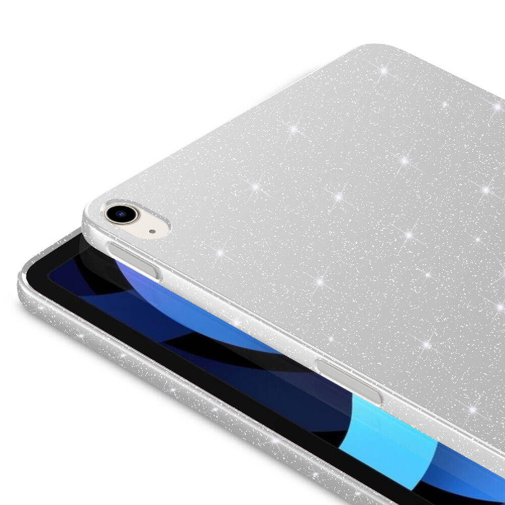 Apple iPad Air 10.9 2020 Uyumlu (4 Nesil) Simli Parlak Görünümlü Zore Tablet Koton Kılıf - 8
