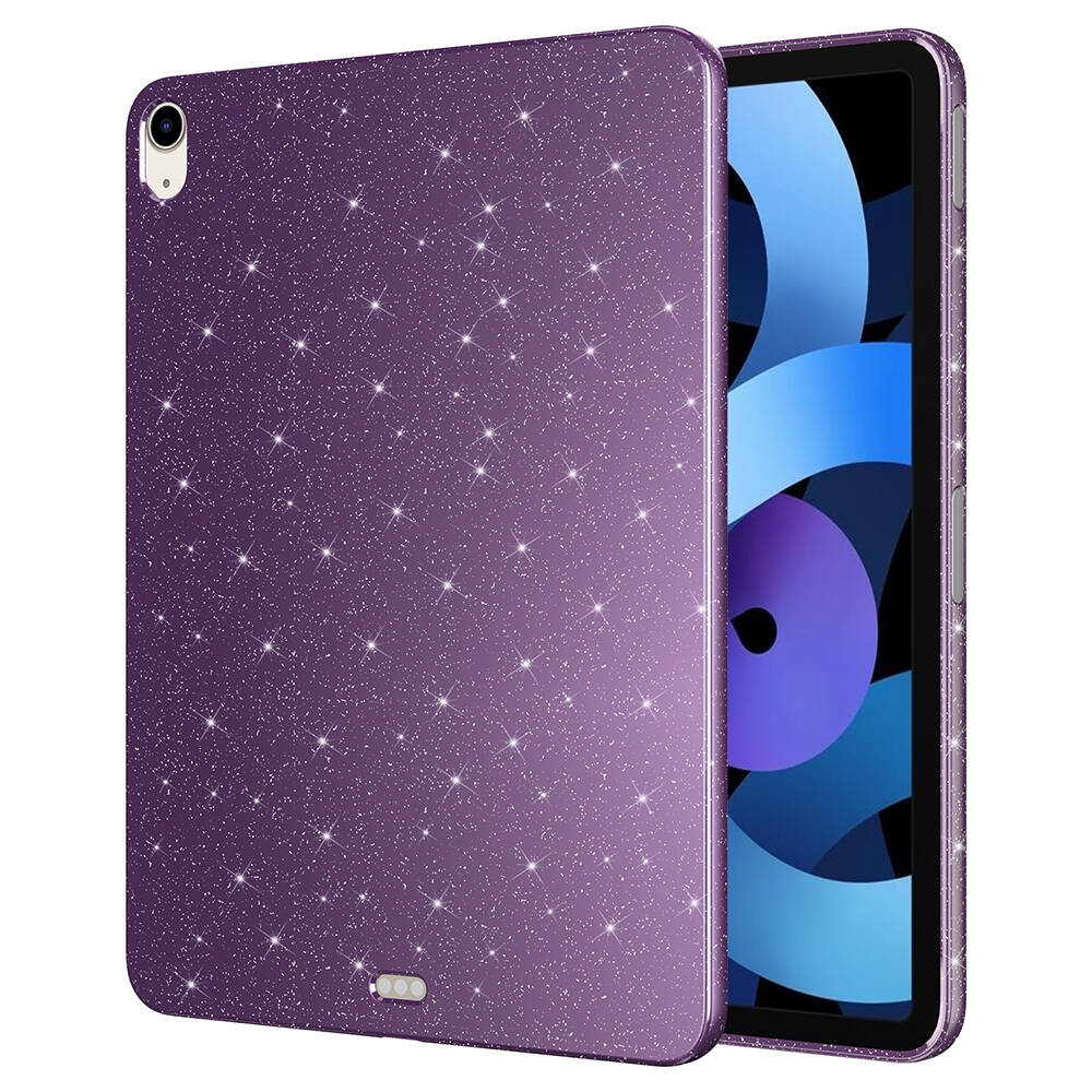Apple iPad 10.9 2022 Uyumlu (10.Nesil) Simli Parlak Görünümlü Zore Tablet Koton Kılıf - 2