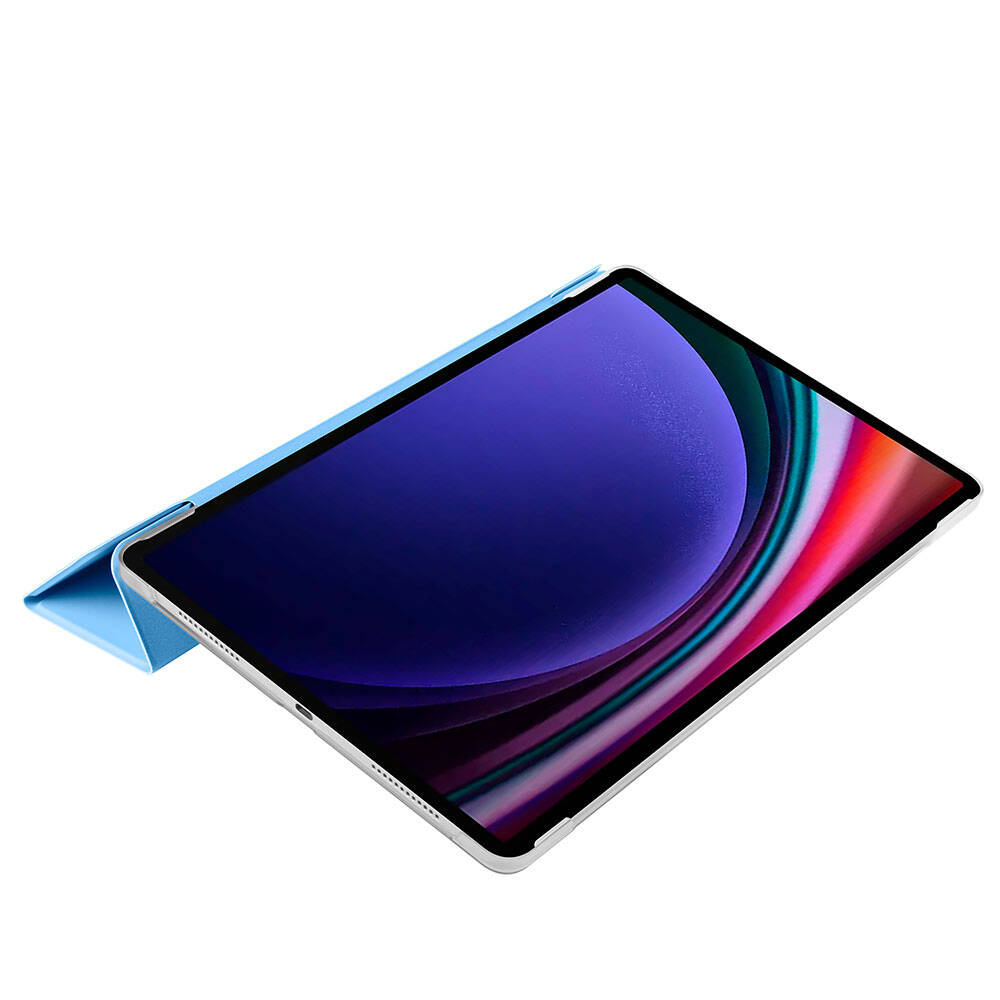 Samsung Galaxy Tab S9 FE Plus Uyumlu Zore Smart Cover Standlı 1-1 Kılıf - 21