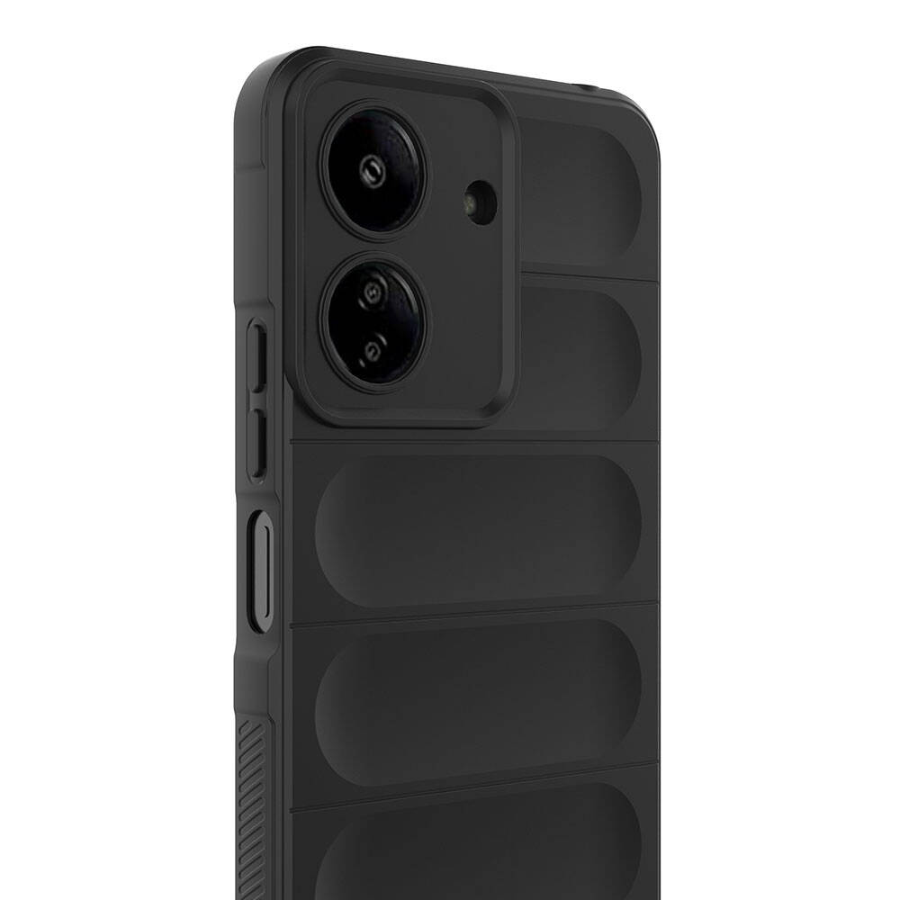 Xiaomi Redmi 13C Uyumlu Kılıf Esnek TPU Oyuklu Arka Yüzey Tasarımlı Zore Etnik Silikon Kapak - 4