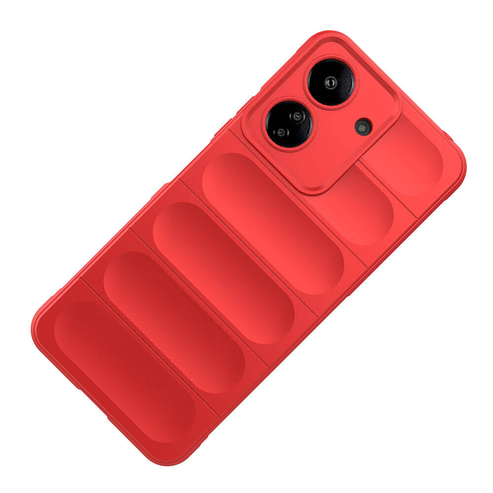 Xiaomi Redmi 13C Uyumlu Kılıf Esnek TPU Oyuklu Arka Yüzey Tasarımlı Zore Etnik Silikon Kapak - 8