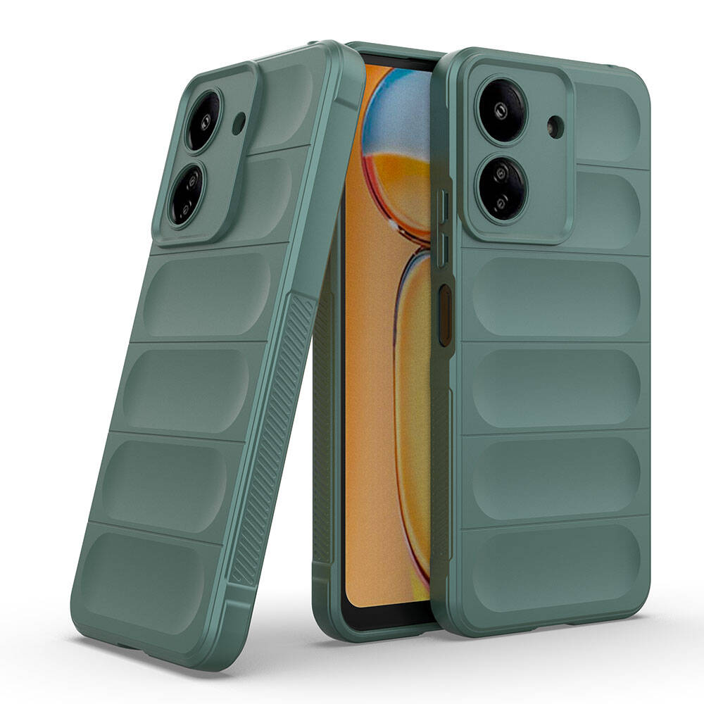 Xiaomi Redmi 13C Uyumlu Kılıf Esnek TPU Oyuklu Arka Yüzey Tasarımlı Zore Etnik Silikon Kapak - 25