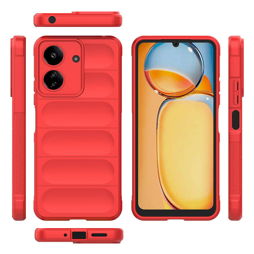 Xiaomi Redmi 13C Uyumlu Kılıf Esnek TPU Oyuklu Arka Yüzey Tasarımlı Zore Etnik Silikon Kapak - 38