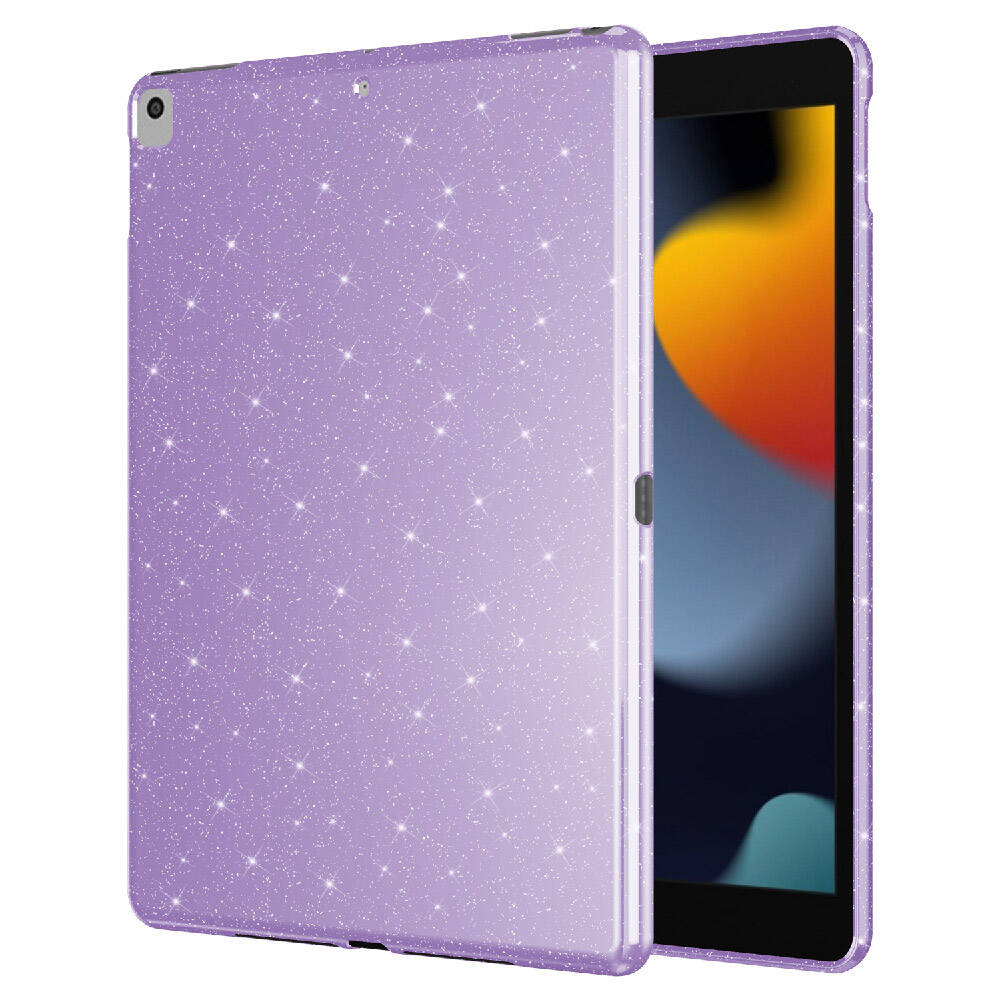 Apple iPad 10.2 Uyumlu (8 Nesil) Simli Parlak Görünümlü Zore Tablet Koton Kılıf - 5