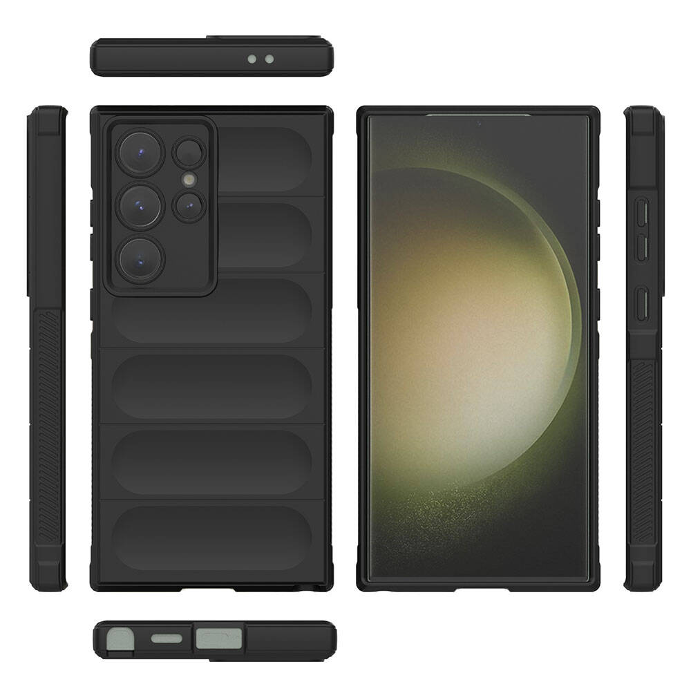 Samsung Galaxy S24 Ultra Uyumlu Kılıf Esnek TPU Oyuklu Arka Yüzey Tasarımlı Zore Etnik Silikon Kapak - 4