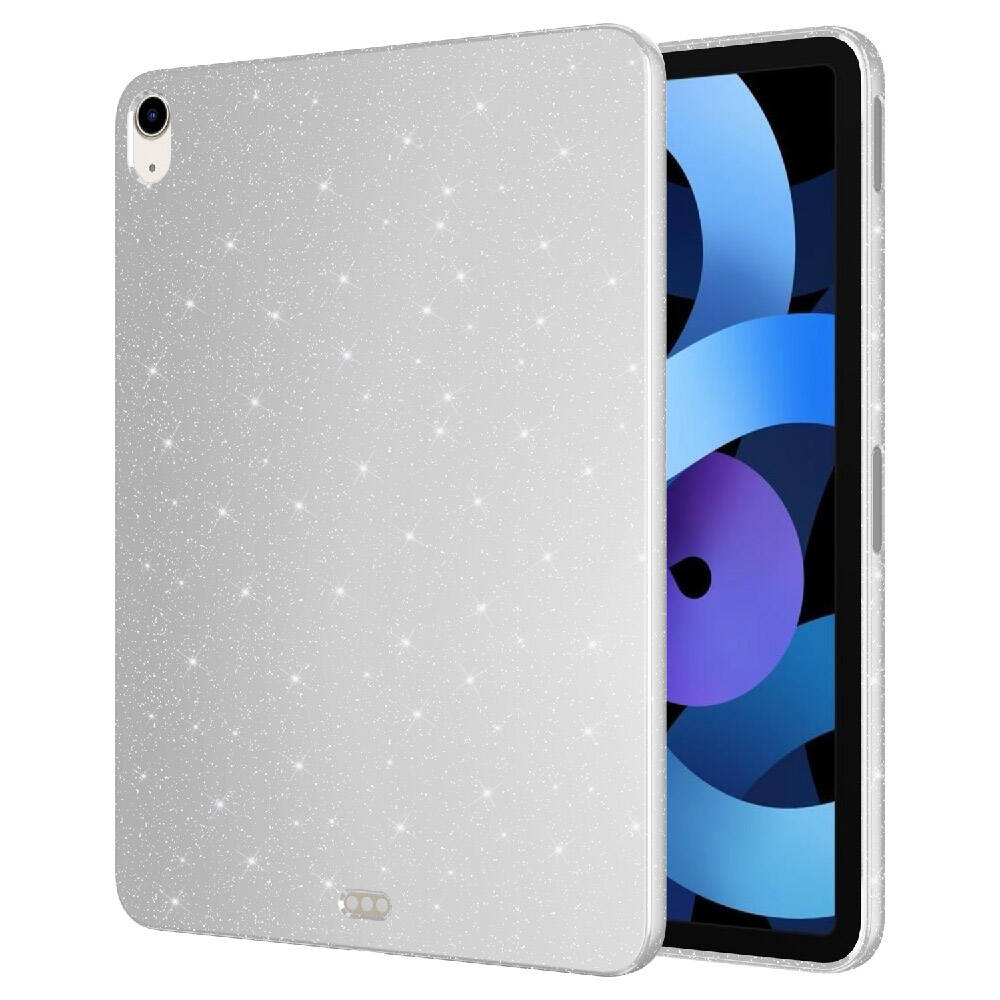 Apple iPad Air 10.9 2022 Uyumlu (5 Nesil) Simli Parlak Görünümlü Zore Tablet Koton Kılıf - 7