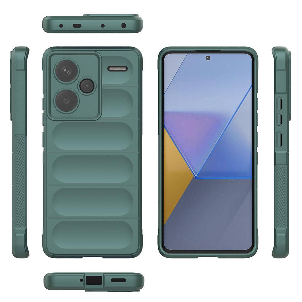 Xiaomi Redmi Note 13 Pro Plus 5G Uyumlu Kılıf Esnek TPU Oyuklu Arka Yüzey Tasarımlı Zore Etnik Silikon Kapak - 3