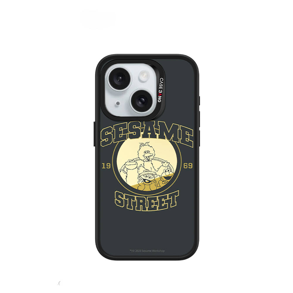 Apple iPhone 15 Uyumlu M-safe Şarj Özellikli Casebang Sesame Street Serisi Mıknatıslı Arka Panel - 1