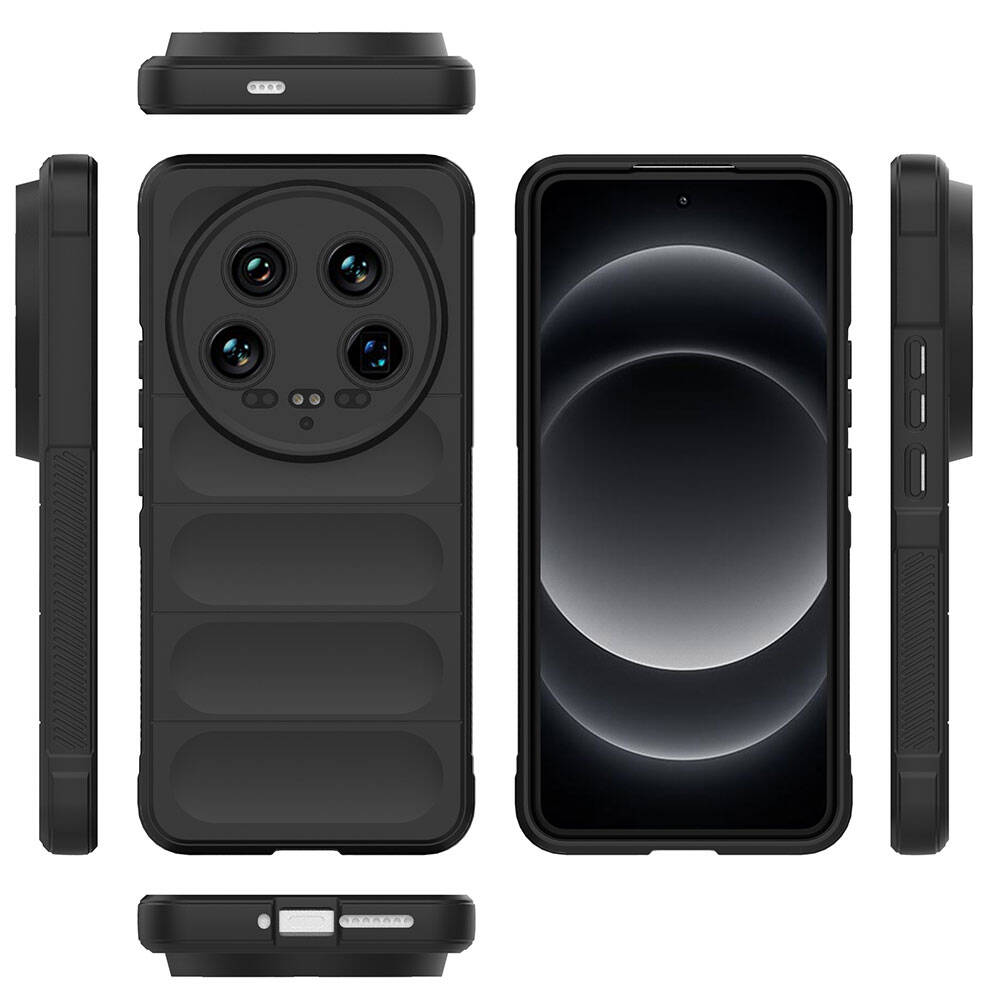 Xiaomi Mi 14 Ultra Uyumlu Kılıf Esnek TPU Oyuklu Arka Yüzey Tasarımlı Zore Etnik Silikon Kapak - 35