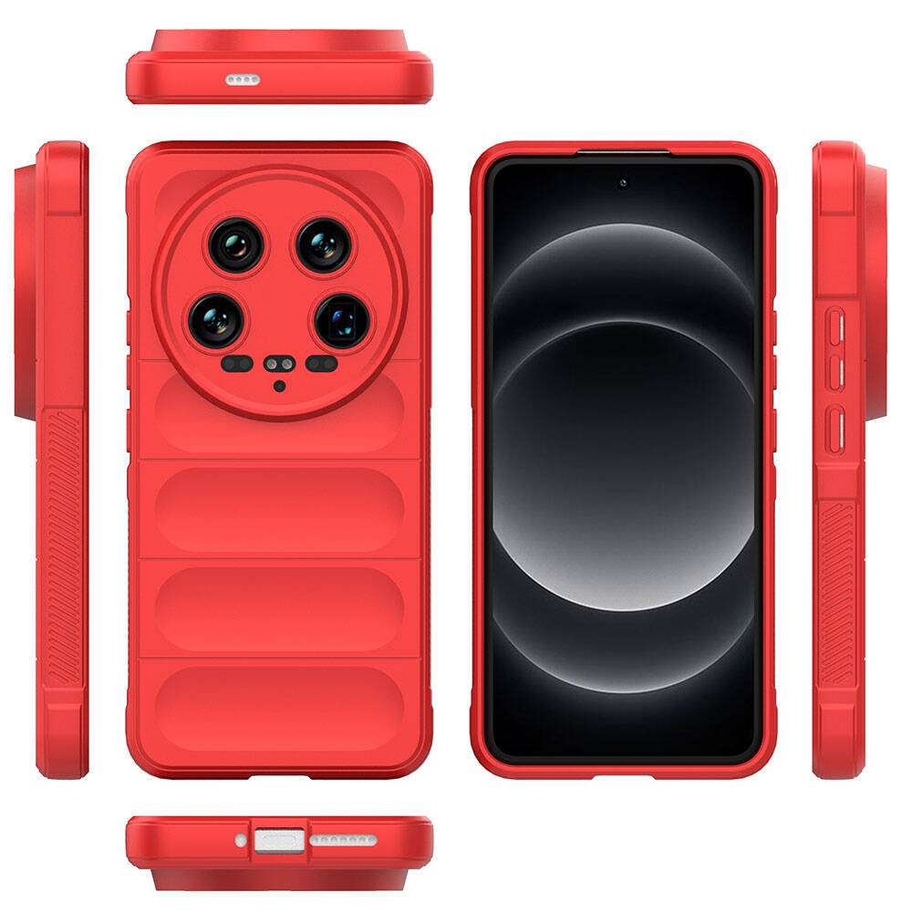 Xiaomi Mi 14 Ultra Uyumlu Kılıf Esnek TPU Oyuklu Arka Yüzey Tasarımlı Zore Etnik Silikon Kapak - 36