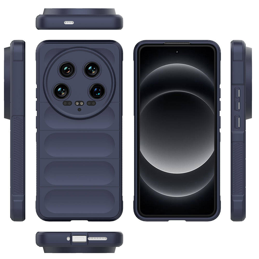 Xiaomi Mi 14 Ultra Uyumlu Kılıf Esnek TPU Oyuklu Arka Yüzey Tasarımlı Zore Etnik Silikon Kapak - 38