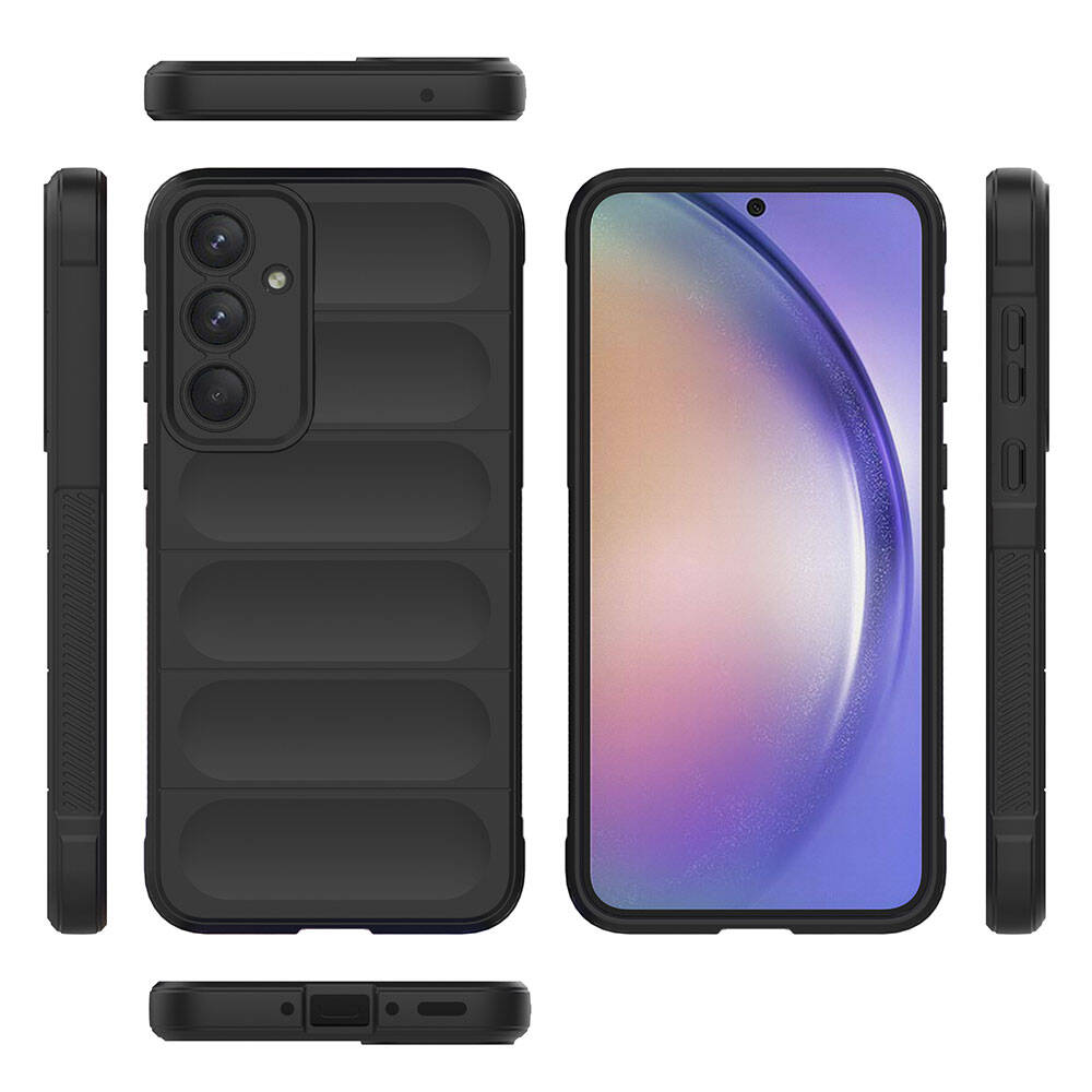 Samsung Galaxy A35 Uyumlu Kılıf Esnek TPU Oyuklu Arka Yüzey Tasarımlı Zore Etnik Silikon Kapak - 9