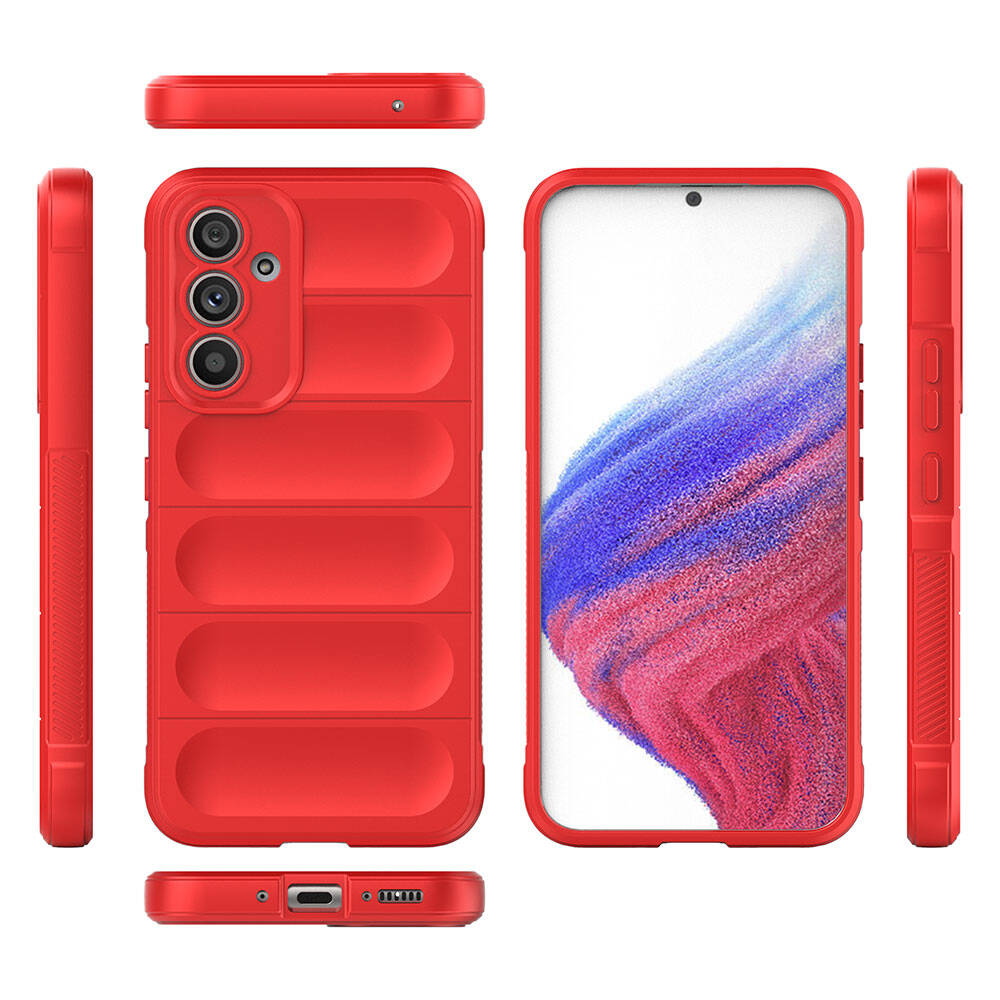 Samsung Galaxy A54 Uyumlu Kılıf Esnek TPU Oyuklu Arka Yüzey Tasarımlı Zore Etnik Silikon Kapak - 2
