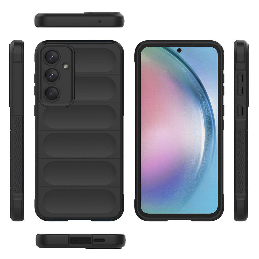 Samsung Galaxy A55 Uyumlu Kılıf Esnek TPU Oyuklu Arka Yüzey Tasarımlı Zore Etnik Silikon Kapak - 11
