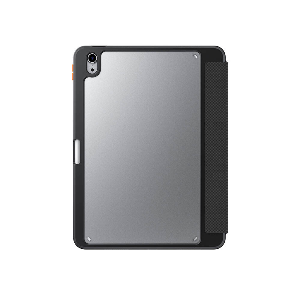Apple iPad Air 11 2024 Uyumlu Kılıf SkinArma Kabartma Baskı Tasarımlı 360 Tam Koruma Arkası Şeffaf Standlı Gamma Kılıf - 2