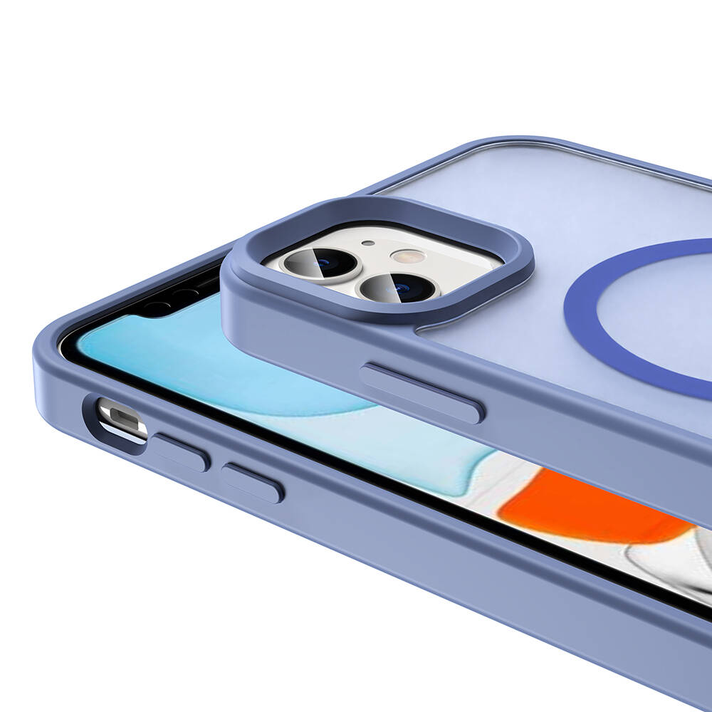 Apple iPhone 12 Pro Uyumlu Kılıf Magsafe Şarj Özellikli Mat Arka Yüzey Zore Sio Kapak - 6