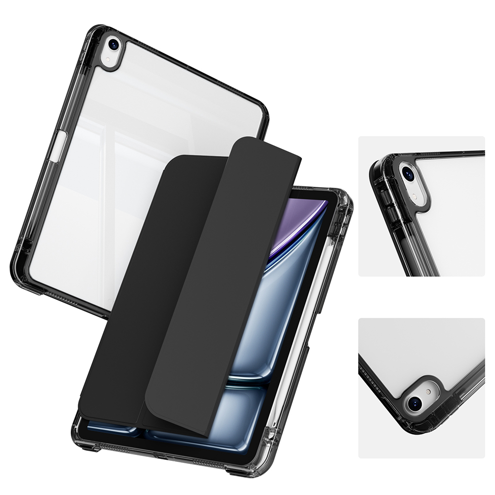 ​Apple iPad Air 11 2024 Uyumlu Kılıf Magnetik Ayrılabilen Airbagli Zore Sliding Tablet Kılıfı - 21