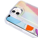 Apple iPhone 12 Uyumlu Kılıf Airbagli Renkli Arka Yüzey Boncuk Tasarımlı Zore Kumul Kapak - 7