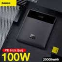 Baseus PPDGL-01 100W Pd 20000 mAh Powerbank Telefon Tablet Macbook Laptop