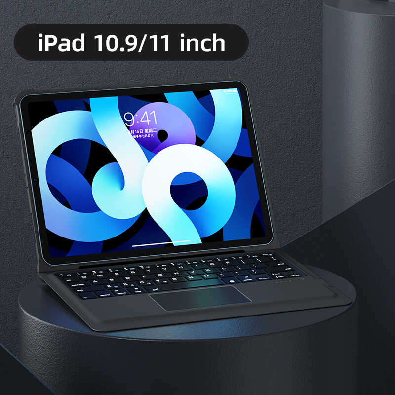 Apple iPad Air 11 2024 Uyumlu Benks Multifunctional Kablosuz Klavyeli Kılıf - 1