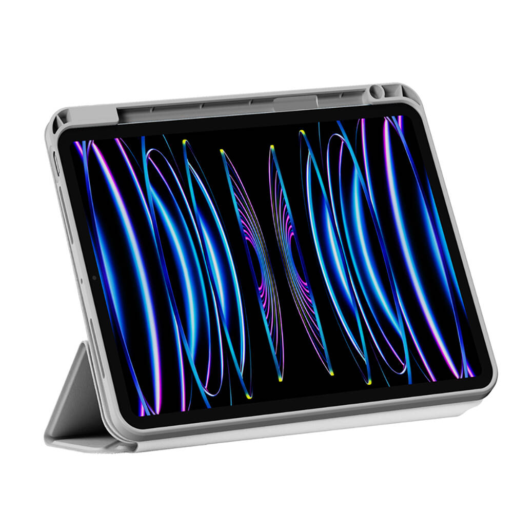 Apple iPad Air 12.9 2022 M2 Uyumlu Wiwu 360° Dönebilen Standlı Magnetik Koruyucu Tablet Kılıfı - 10
