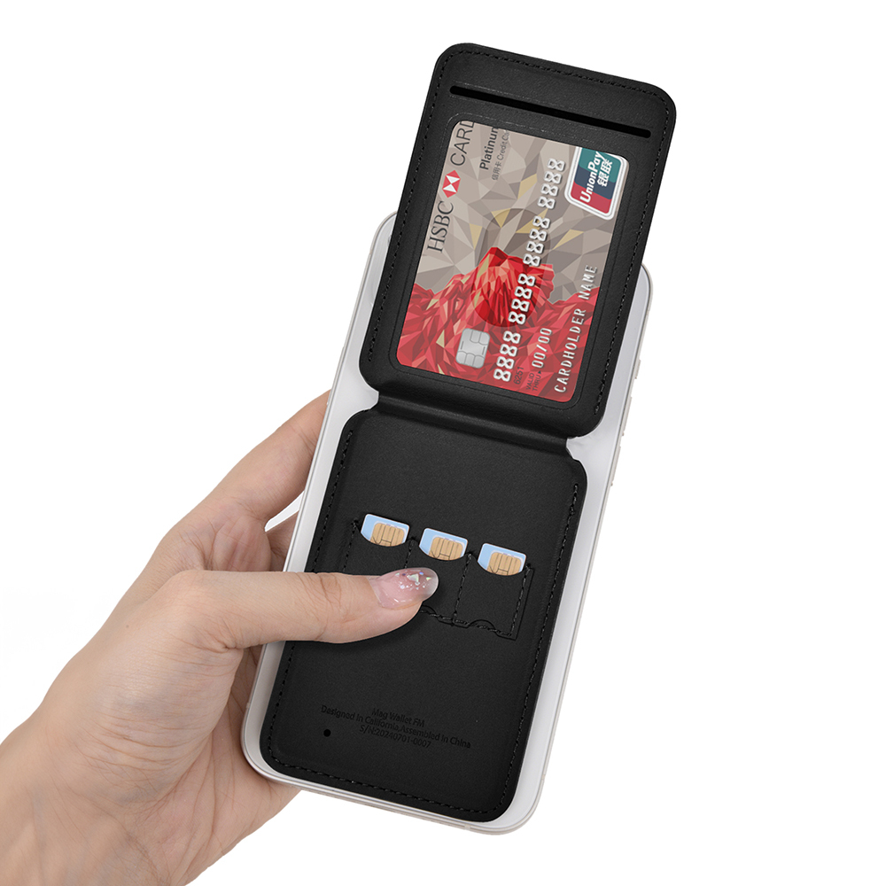 Wiwu MW-005 Magnetik Standlı Kartlık Qi Kablosuz Şarj Uyumlu FindMy Özellikli Mag Wallet - 4
