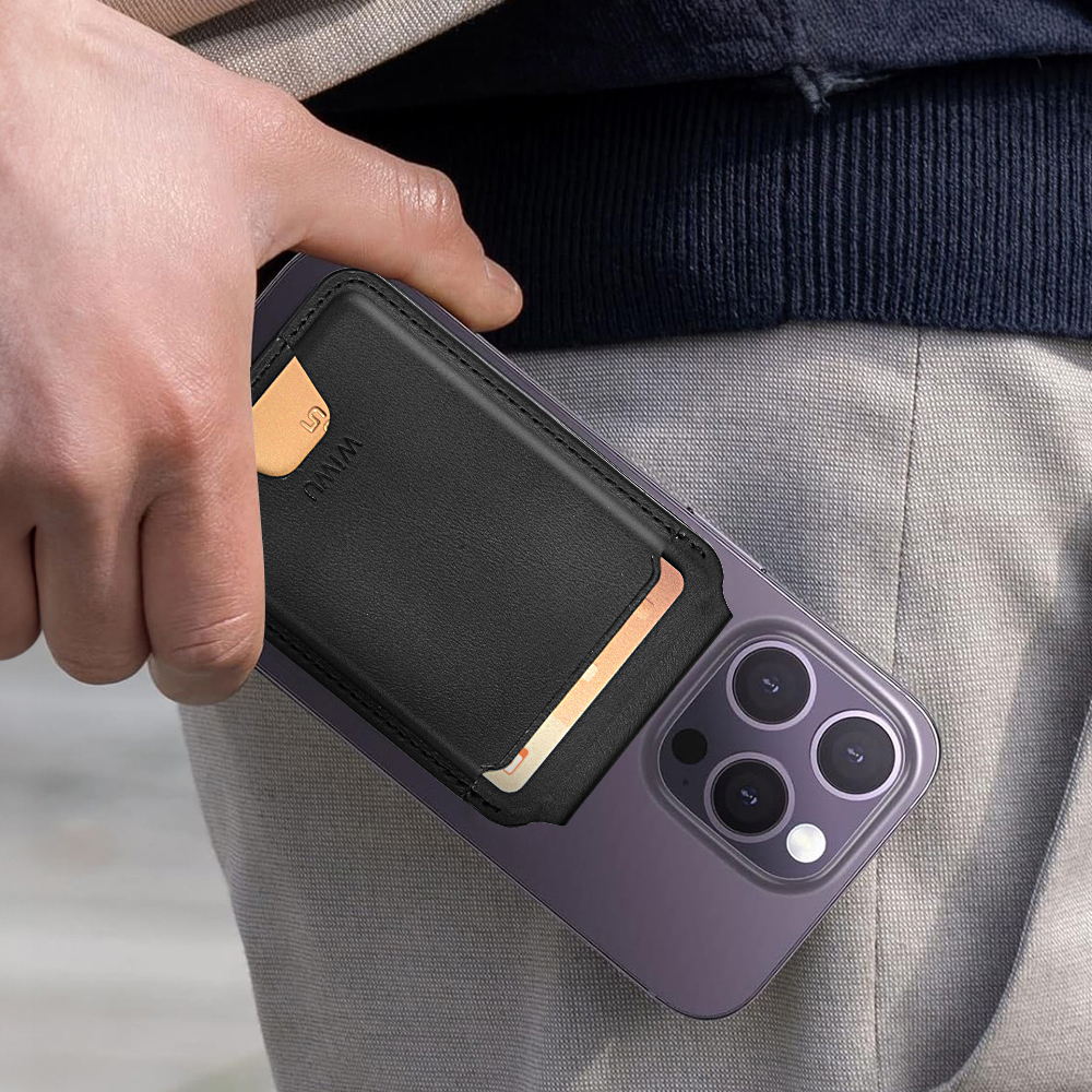 Wiwu MW-005 Magnetik Standlı Kartlık Qi Kablosuz Şarj Uyumlu FindMy Özellikli Mag Wallet - 14