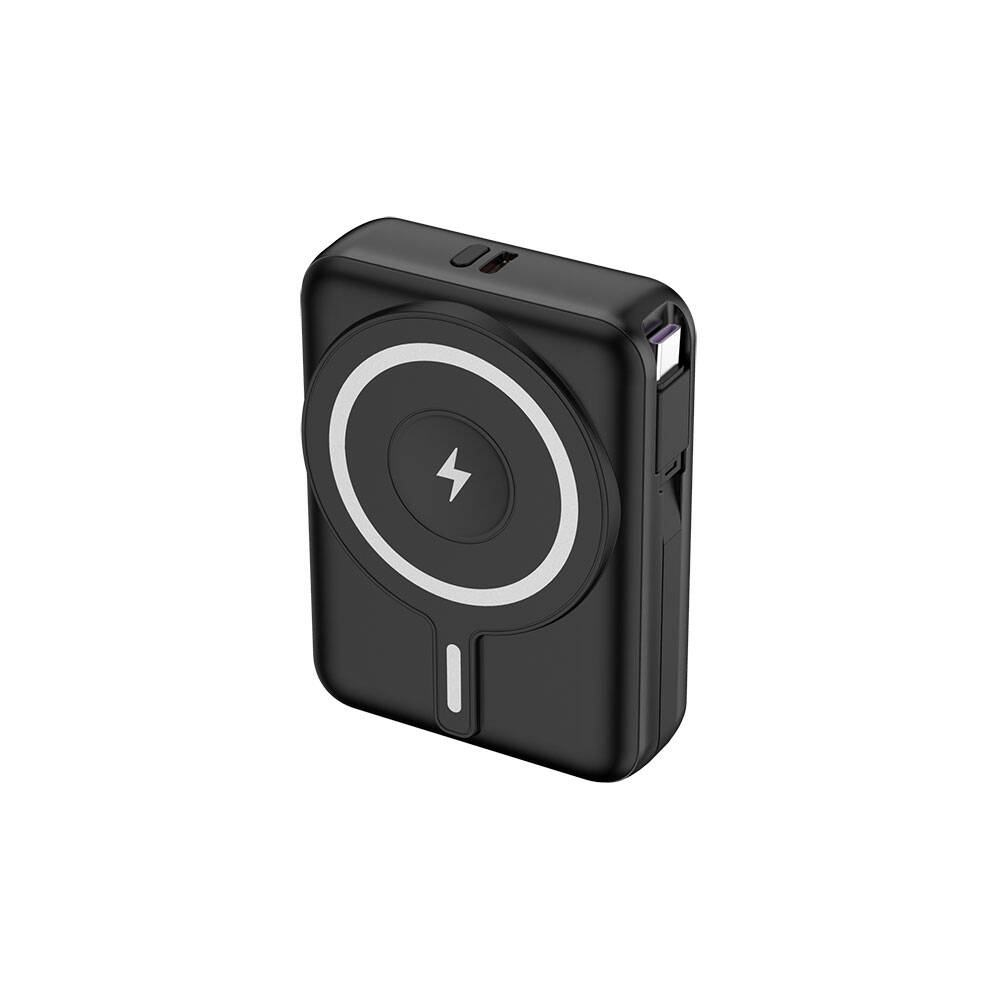 Lapas LP-PW002 Dijital LED Göstergeli Type-C & Lightning Kablosuz Taşınabilir Powerbank 10.000mAh - 4