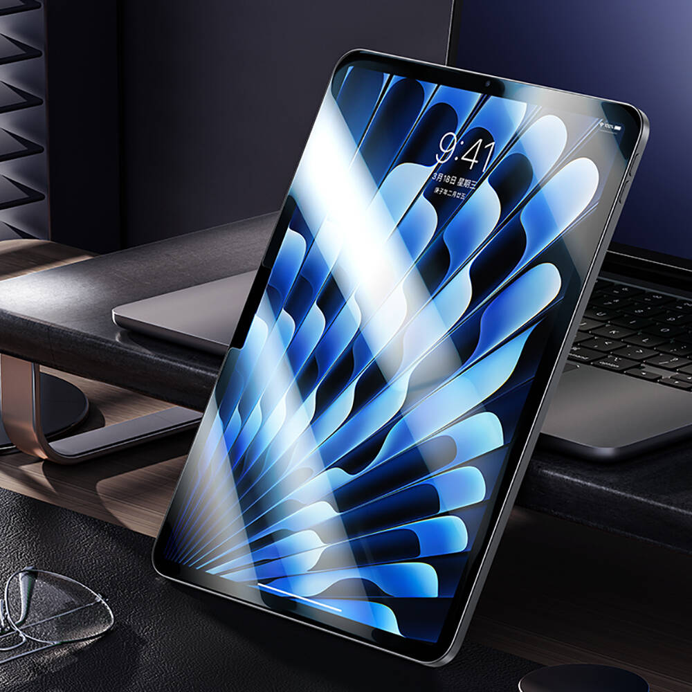Apple iPad Pro 11 Uyumlu 2024 Benks King Kong Eğimli Kenar Oleofobik Özellikli Temperli Cam Ekran Koruyucu - 11
