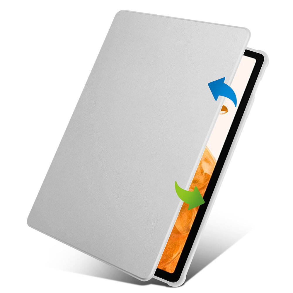 Samsung Galaxy Tab S10 Plus Uyumlu Kılıf Zore Termik Kalem Bölmeli Dönebilen Standlı Kılıf - 4