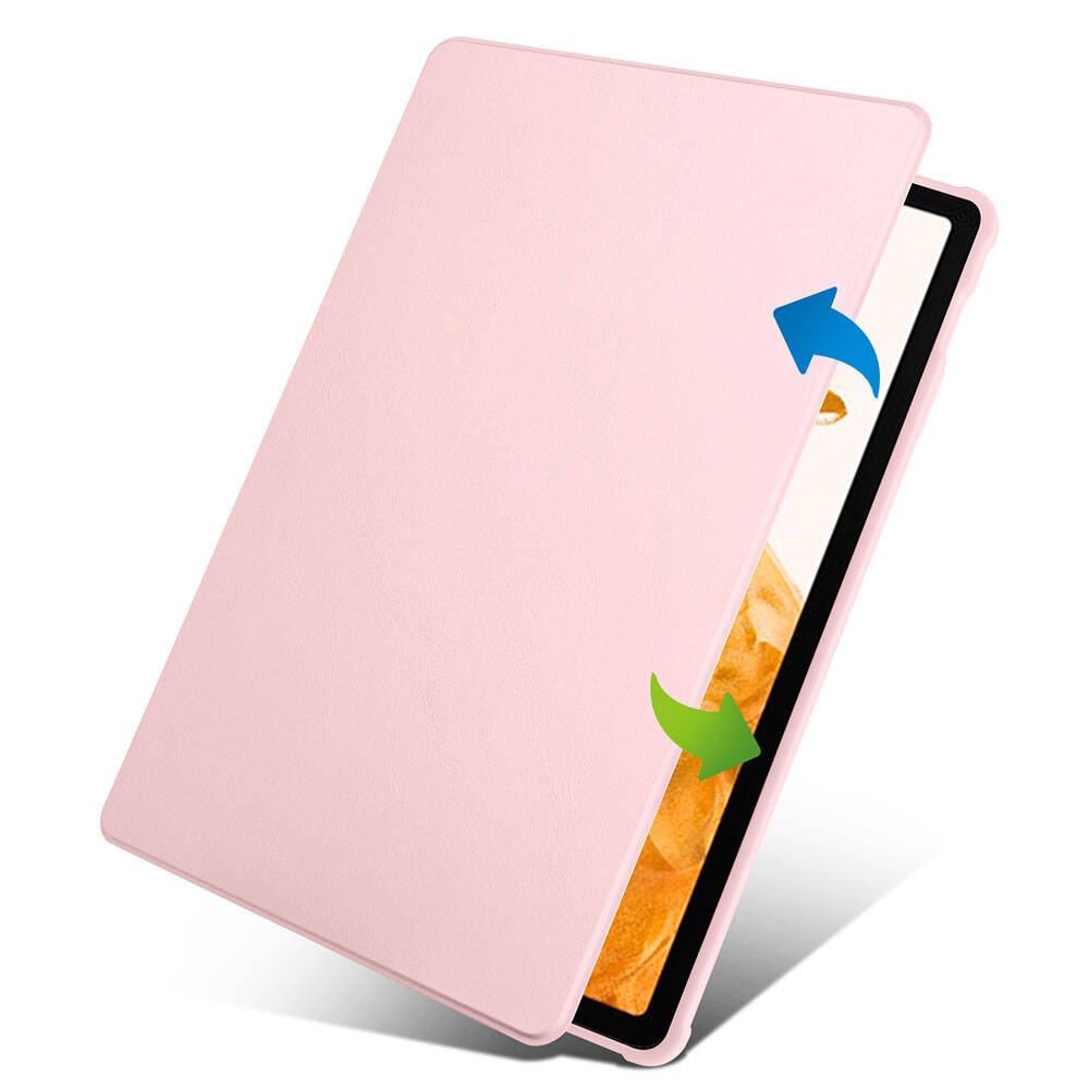 Samsung Galaxy Tab S10 Plus Uyumlu Kılıf Zore Termik Kalem Bölmeli Dönebilen Standlı Kılıf - 5