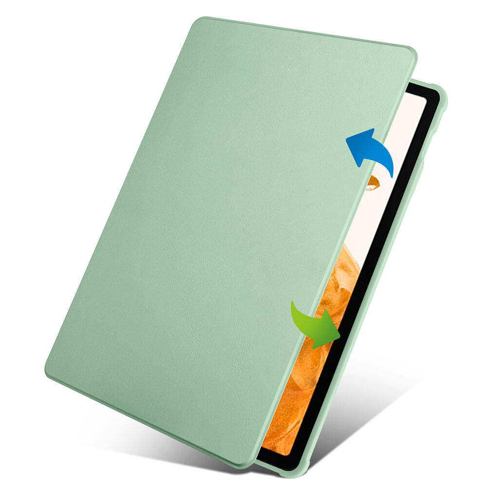 Samsung Galaxy Tab S10 Plus Uyumlu Kılıf Zore Termik Kalem Bölmeli Dönebilen Standlı Kılıf - 7