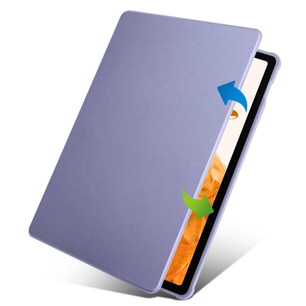 Samsung Galaxy Tab S10 Plus Uyumlu Kılıf Zore Termik Kalem Bölmeli Dönebilen Standlı Kılıf - 9
