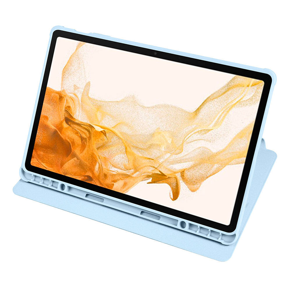 Samsung Galaxy Tab S10 Plus Uyumlu Kılıf Zore Termik Kalem Bölmeli Dönebilen Standlı Kılıf - 15