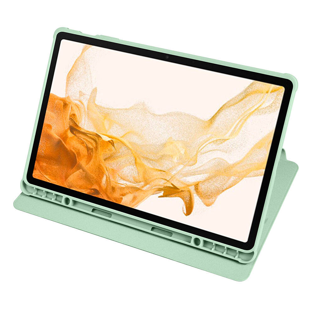 Samsung Galaxy Tab S10 Plus Uyumlu Kılıf Zore Termik Kalem Bölmeli Dönebilen Standlı Kılıf - 16