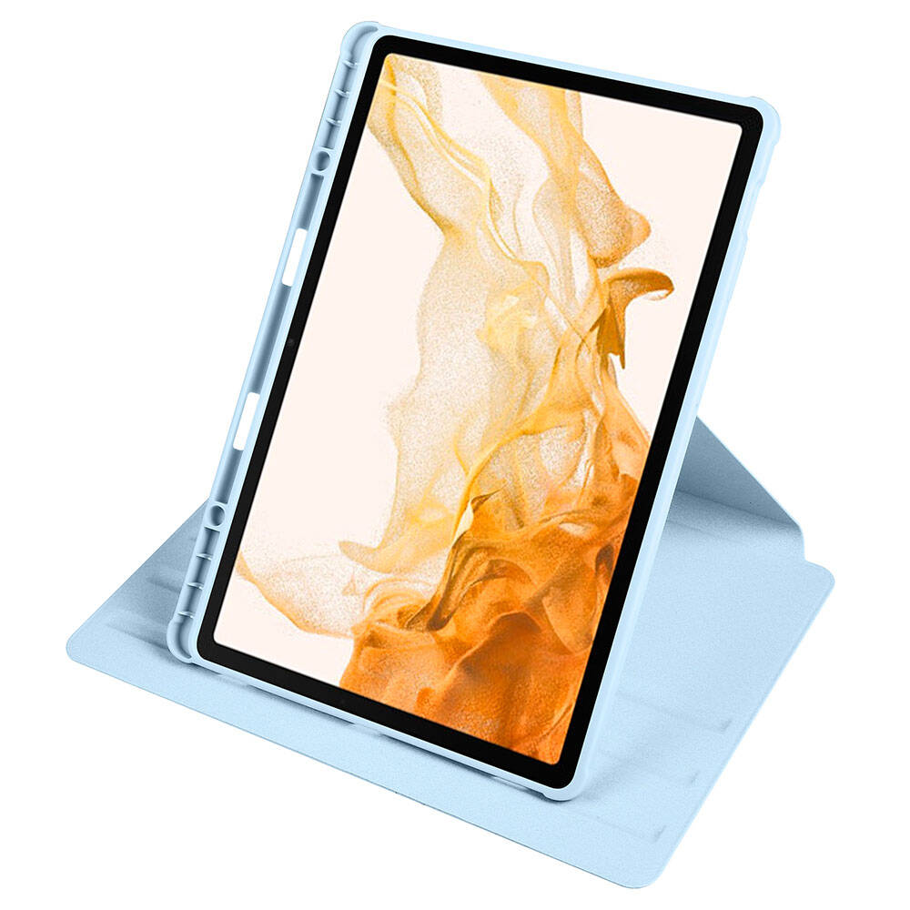 Samsung Galaxy Tab S10 Plus Uyumlu Kılıf Zore Termik Kalem Bölmeli Dönebilen Standlı Kılıf - 18