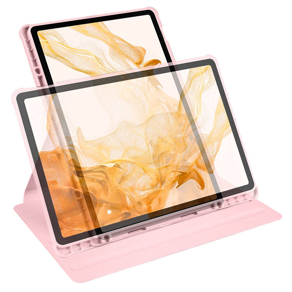 Samsung Galaxy Tab S10 Plus Uyumlu Kılıf Zore Termik Kalem Bölmeli Dönebilen Standlı Kılıf - 44