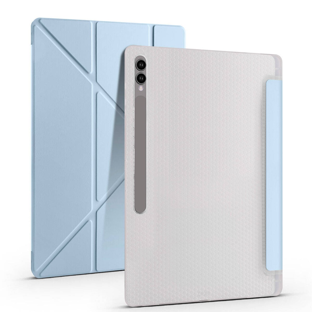 Samsung Galaxy Tab S10 Ultra Uyumlu Kılıf Zore Tri Folding Kalem Bölmeli Standlı Kılıf - 22