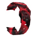 Galaxy Waych 5 44mm Zore KRD-116 20mm Futbol Desenli Spor Tasarımlı Silikon Kordon - 8