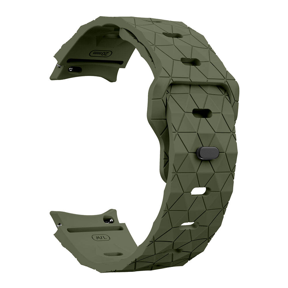 Galaxy Waych 5 44mm Zore KRD-116 20mm Futbol Desenli Spor Tasarımlı Silikon Kordon - 33