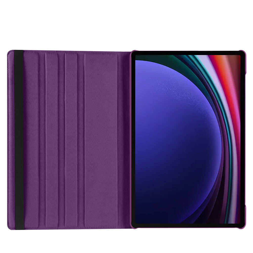 Samsung Galaxy Tab S10 Ultra Uyumlu Zore Dönebilen Standlı Kılıf - 15