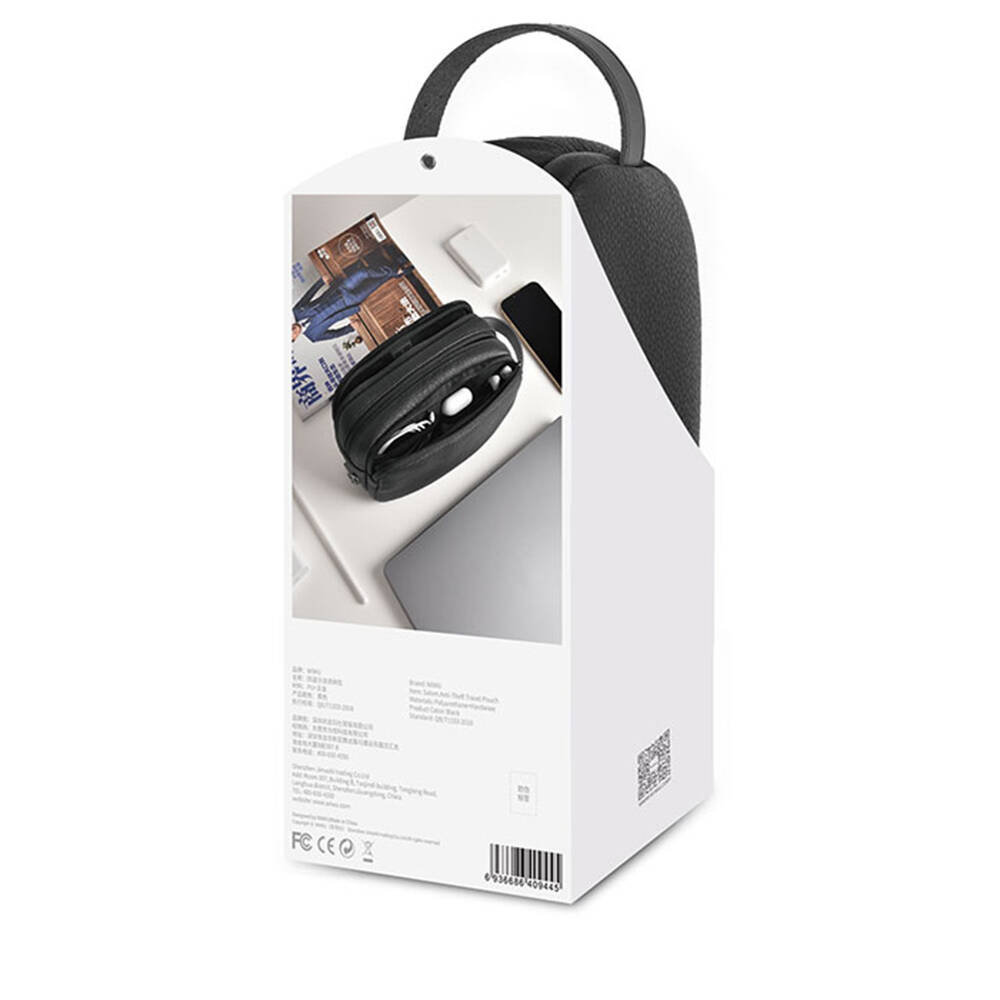 Wiwu Salem Anti-Theft Çok Fonksiyonlu Taşınabilir Mobil Aksesuar Çantası - 9